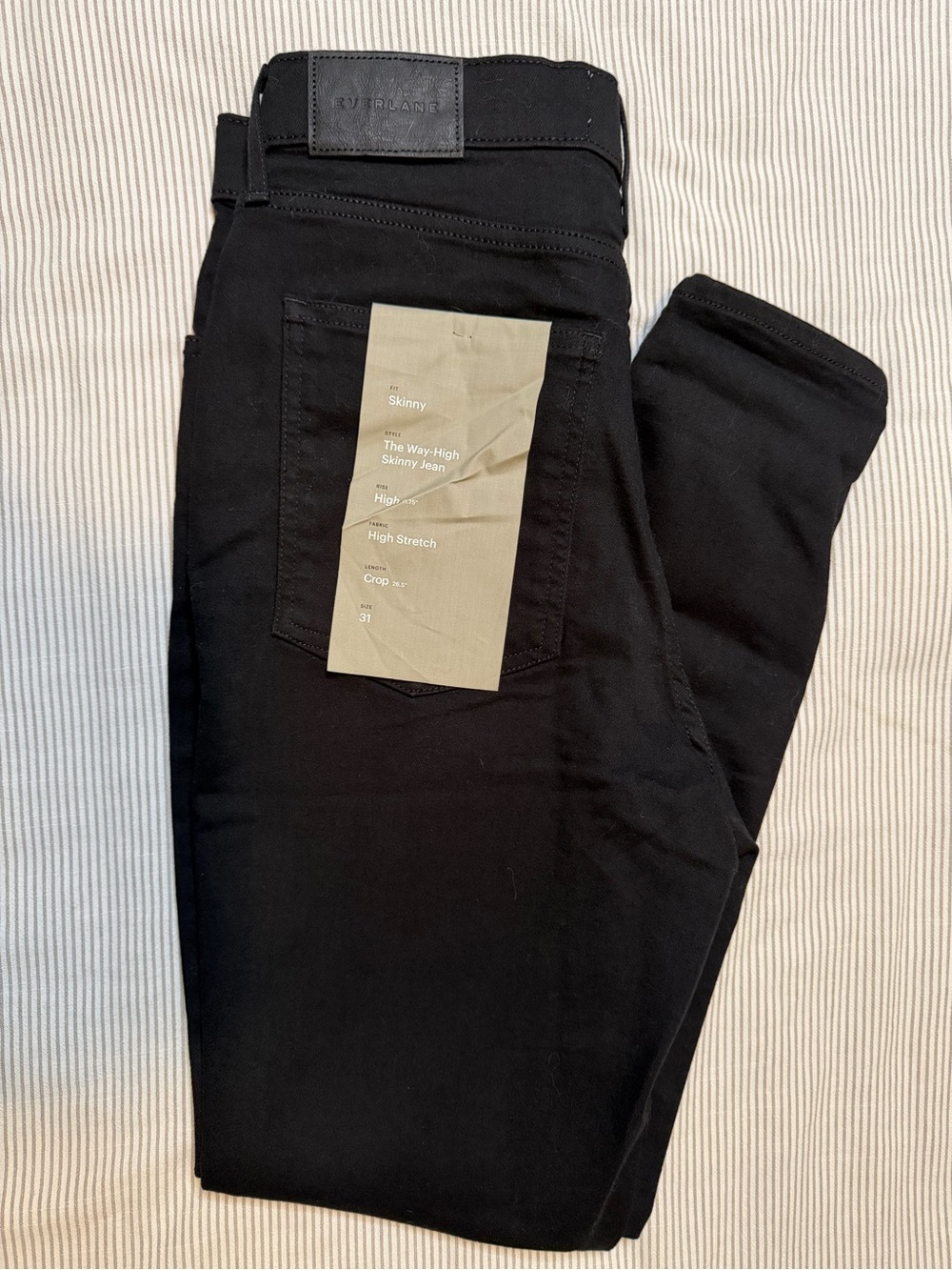 Everlane Women’s Skinny High-Rise Jeans in Black